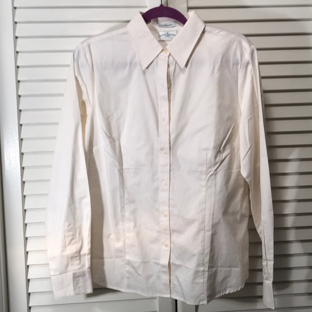 Cream Button-down Shirt Size L